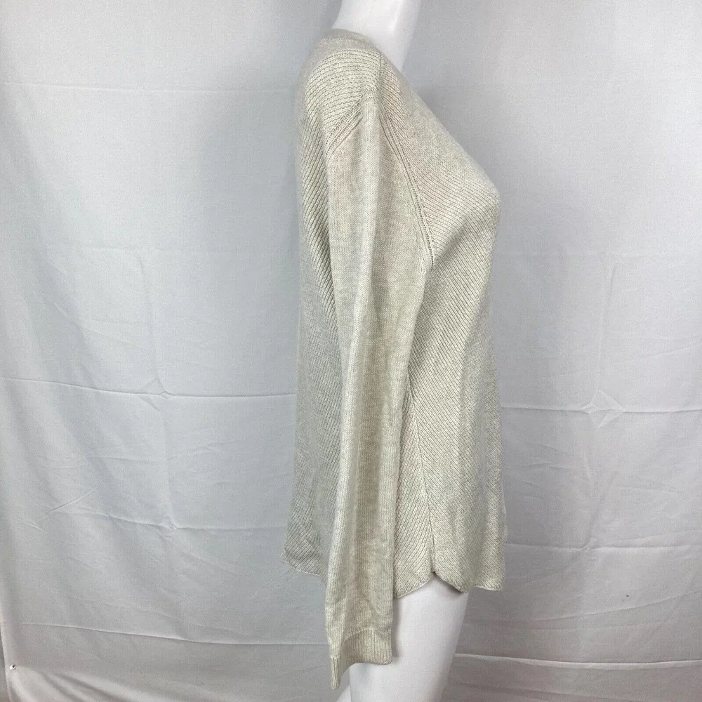Cabi Cardigan Womens Sz M Gray‎ V Neck Long Sleeve Cotton Button Sweater